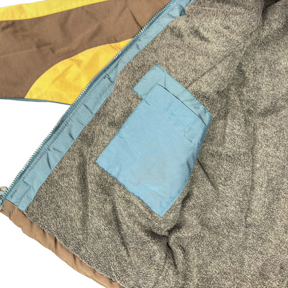 Dickies Teal Colorblock Insulated Full Zip Winter Parka Jacket Size Small - Picture 4 of 16